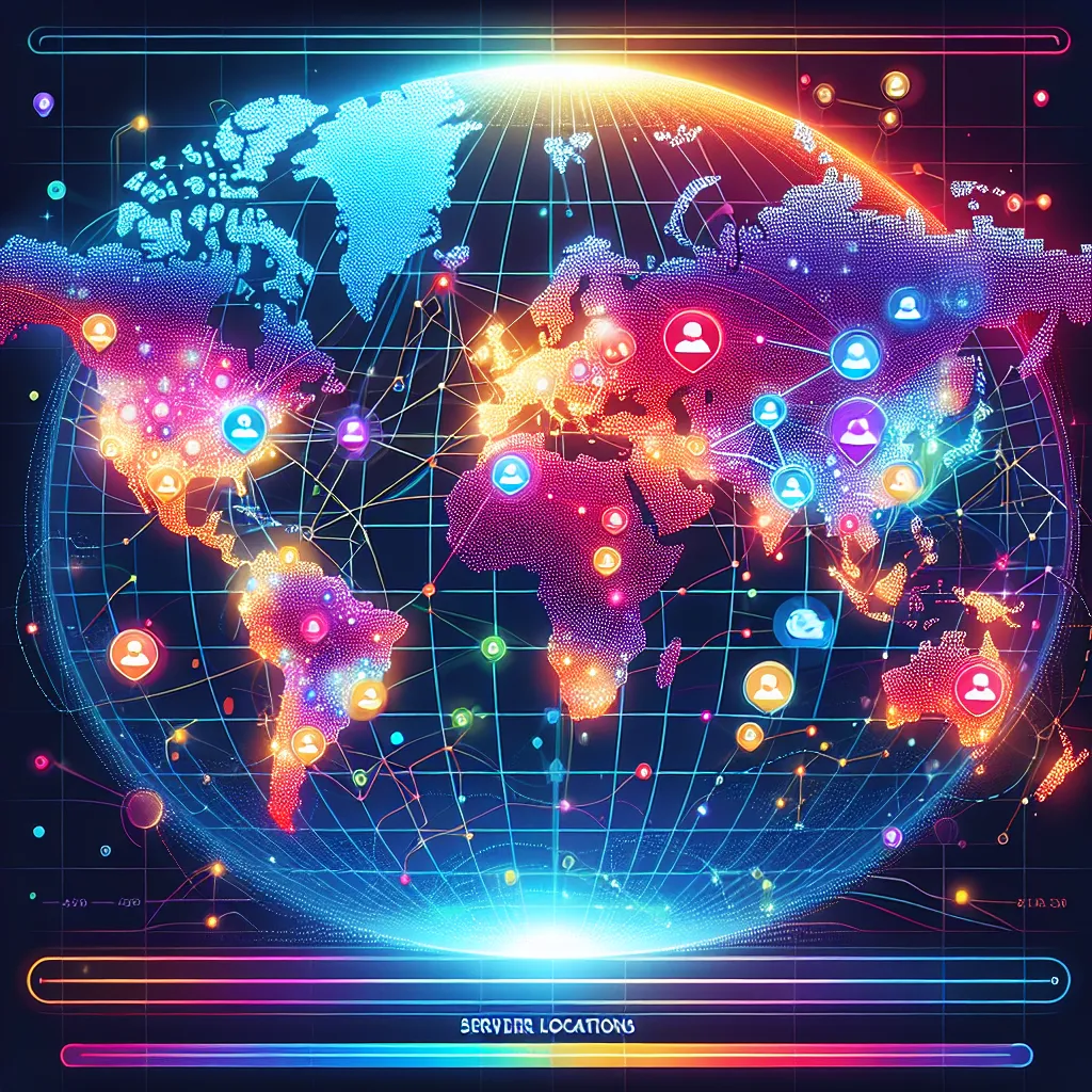 Surfshark VPN 全球服务器位置地图